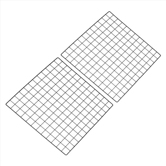 Uxcell 24"x24" Wire Grid Panel, 2 Pcs WWall Grid Decorative Board Photo Display for Home Office Wedding, Black