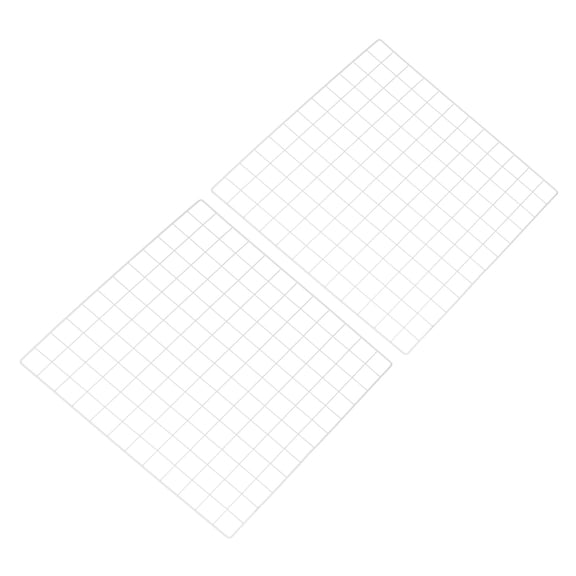 Uxcell 24"x24" Wire Grid Panel, 2 Pcs WWall Grid Decorative Board Photo Display for Home Office Wedding, White