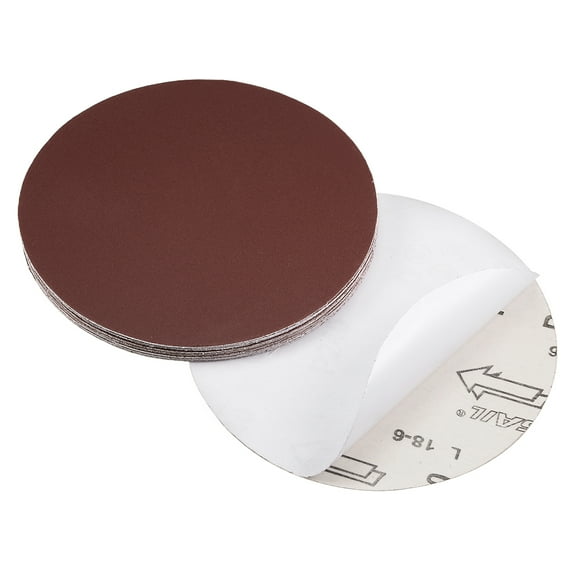Uxcell 240 Grits Sanding Discs Hook and Loop Wet Dry Sandpaper Sander Aluminum Brown 20pcs