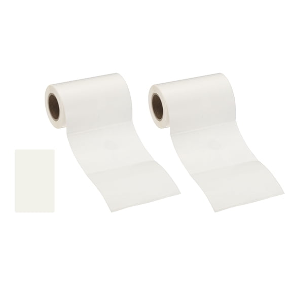 Uxcell 240 Pcs Thermal Labels, 3x2" Square Thermal Printer Labels Stickers Self Adhesive Tags Paper 2 Rolls Small Waterproof for Printer Small Business Name Tag Barcode, White