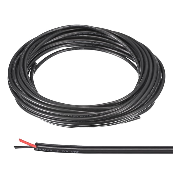 Uxcell 24AWG Electrical Wire 2 Conductors UL2464 Tinned Copper 16.4Ft Low Voltage Case Flexible Extension Power Cord