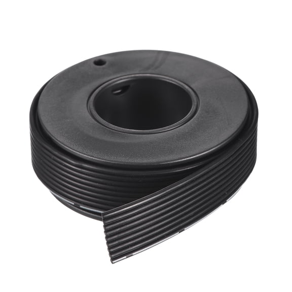 Uxcell 24AWG Silicone Ribbon Cable 9Pin 24 Gauge Flat Cable Flexible Silicone Wire 1.5m/4.9ft Black Tinned Copper Wire