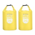 thumbnail image 1 of Uxcell 24L Waterproof Dry Bag, Dry Roll Top Lightweight Dry Storage Bag for Kayaking Camping, Yellow 2 Pack, 1 of 6
