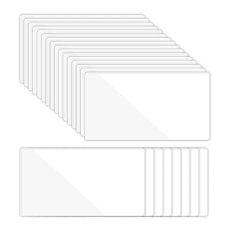 business card cd sleeves 200 Pieces Self Adhesive Index Card Holder Business Card Pockets with Top  Open with 200 Pieces Blank Business Card, Clear Plastic Protector Sleeve  for Organizing and Protecting Your Cards or Labels : Office Products