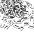thumbnail image 1 of Uxcell 100Pcs 6mm 1/4inch Width Spiral Boning Tips for Sewing, 304 Stainless Steel Corset Boning Tips Covers End Cap for Costume Bridal Dress, Silver Tone, 1 of 7