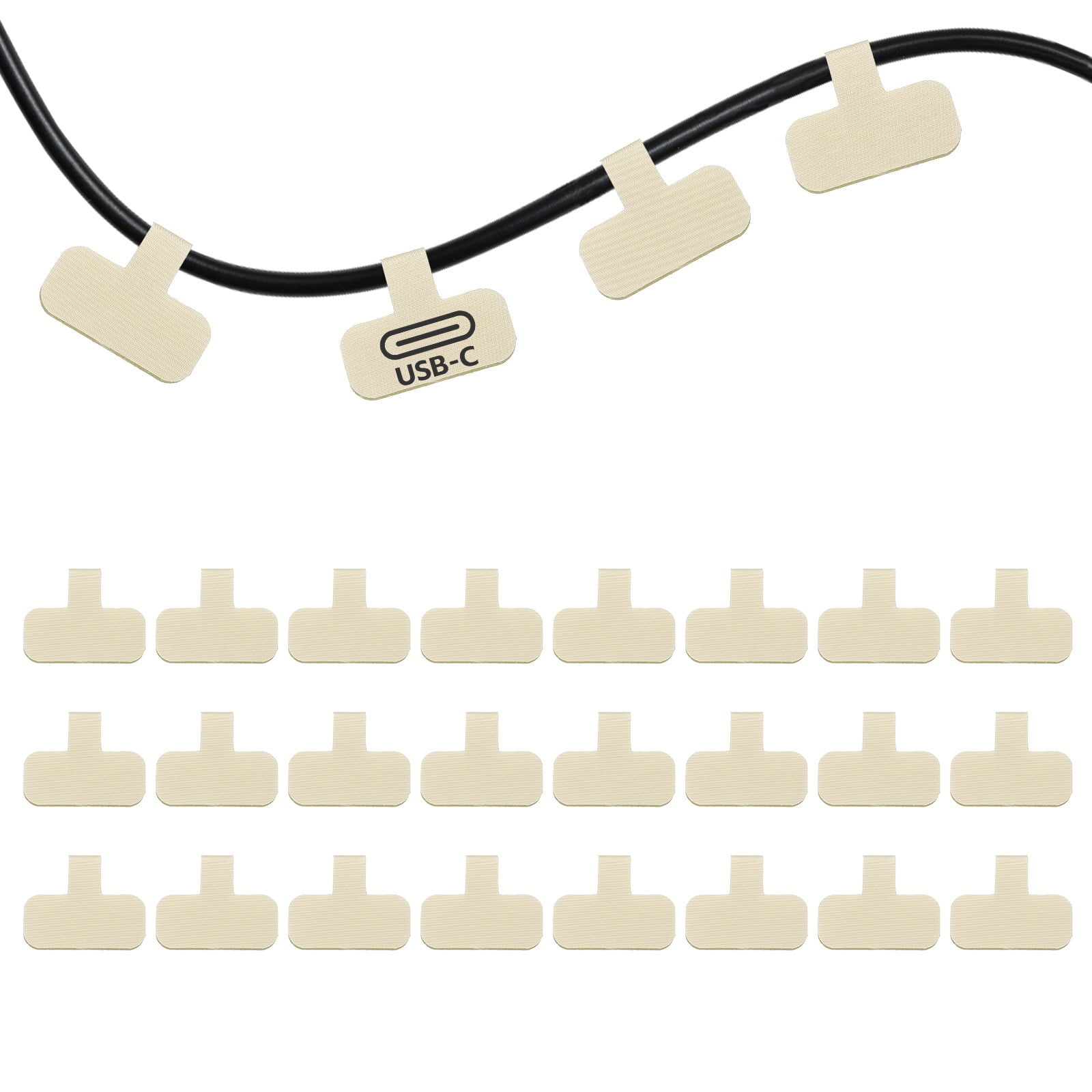 Uxcell 24Pcs Cable Labels Tags, 2.4" Write on Wire Tags Cord Labels ...