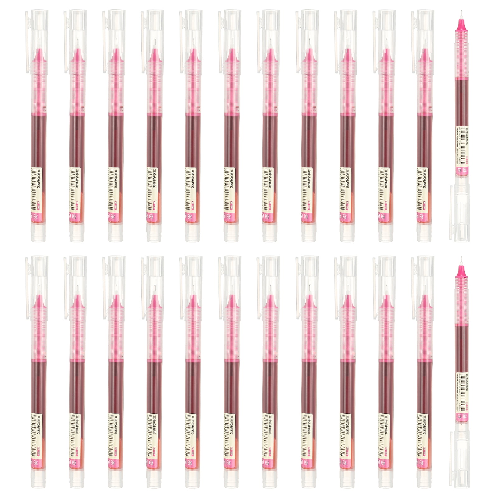 Liquid Writing Ink Uxcell 24Pcs Colored Gel Ink Pens, 0.5mm Extra Fine Point Smooth ...