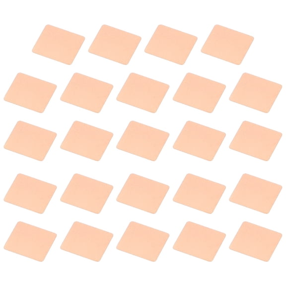 Uxcell 24Pcs Copper Heatsink Pad Shim, (14 x 12.4 x 0.3mm) - Thermal Pad Shim Copper Plate Cooler for Cooling Phone PC Computer GPU CPU VGA RAM