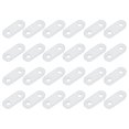 thumbnail image 1 of Uxcell 24Pcs Curtain Weights, 16 x 38 x 5mm 17g Iron Drapery Weights for Curtains Bottom Tablecloth Flags, Window Curtain Pendant for Living Room, Home, Office, Hotel, White, 1 of 6