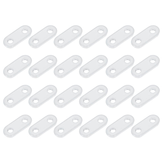 Uxcell 24Pcs Curtain Weights, 16 x 38 x 5mm 17g Iron Drapery Weights for Curtains Bottom Tablecloth Flags, Window Curtain Pendant for Living Room, Home, Office, Hotel, White