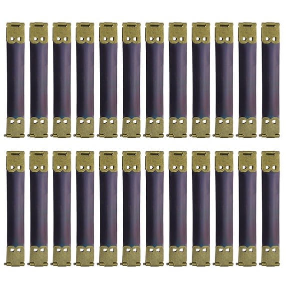 Uxcell 24Pcs Metal Internal Flex Frame, 9cm/3.5" Coin Purse Frame Handbag Hinges Clip for Wallet Bag DIY Craft, Bronze