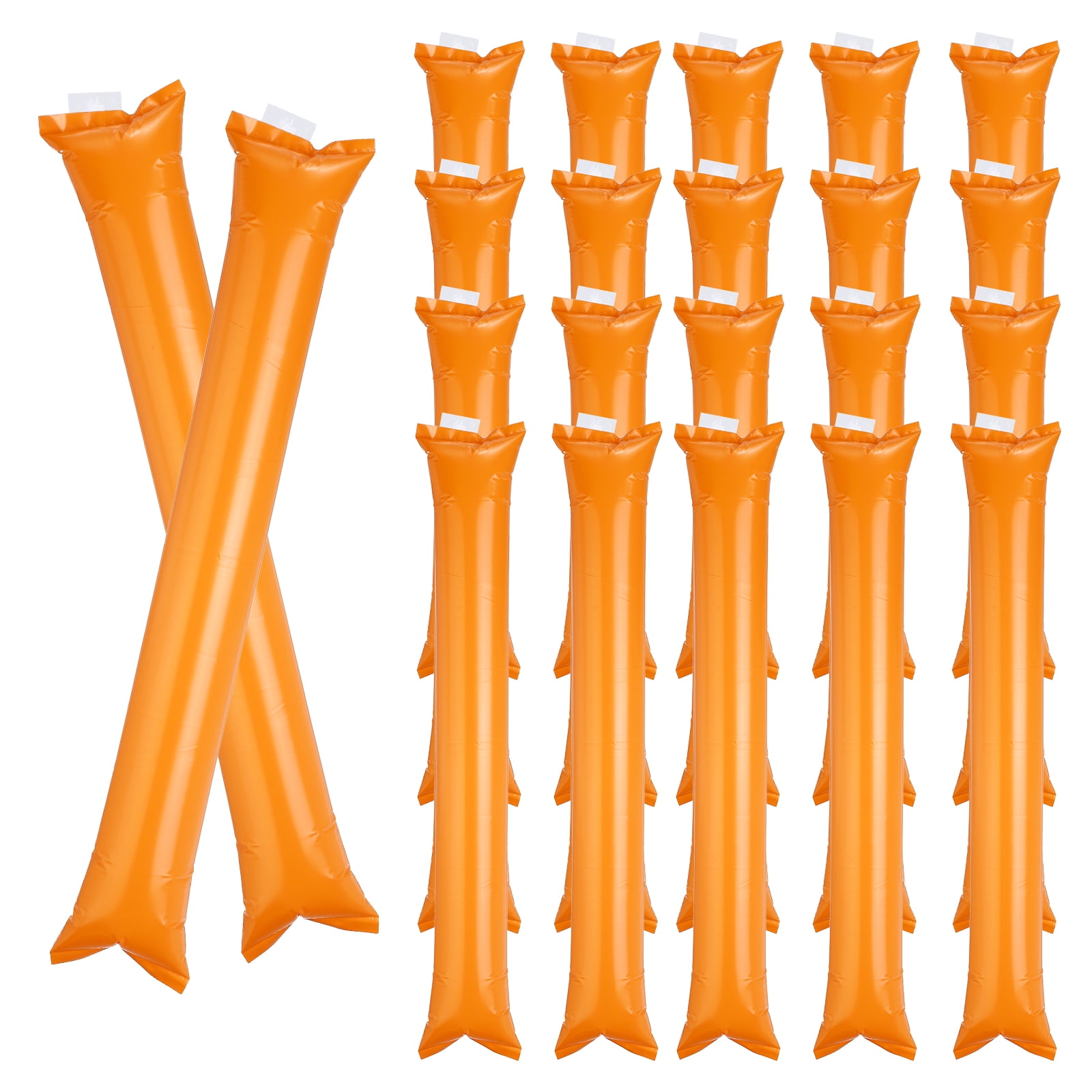 Squeaky Inflatable Sticks Uxcell 24Pcs Thunder Sticks, Thicken Cheering Team Spirit Stick Clapper ...