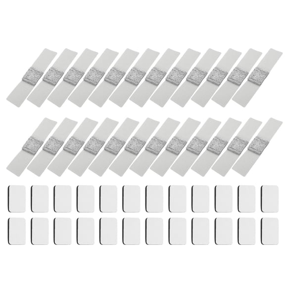 Uxcell 24Pcs Wrap-Around Felt Furniture Pads, 5.7 x 1.2" Chair Leg Floor Protectors with Grey Hook and Loop Fastener Bar Stool Glides Chair Bottom Protector for Hardwood Floors, Grey