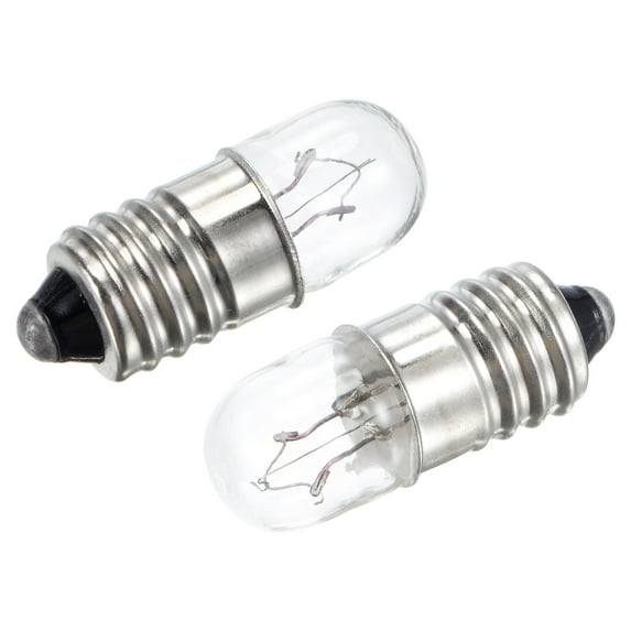 Uxcell 24V 0.2A E10 Warm Yellow Light Mini Incandescent Bulbs with Box 10 Count