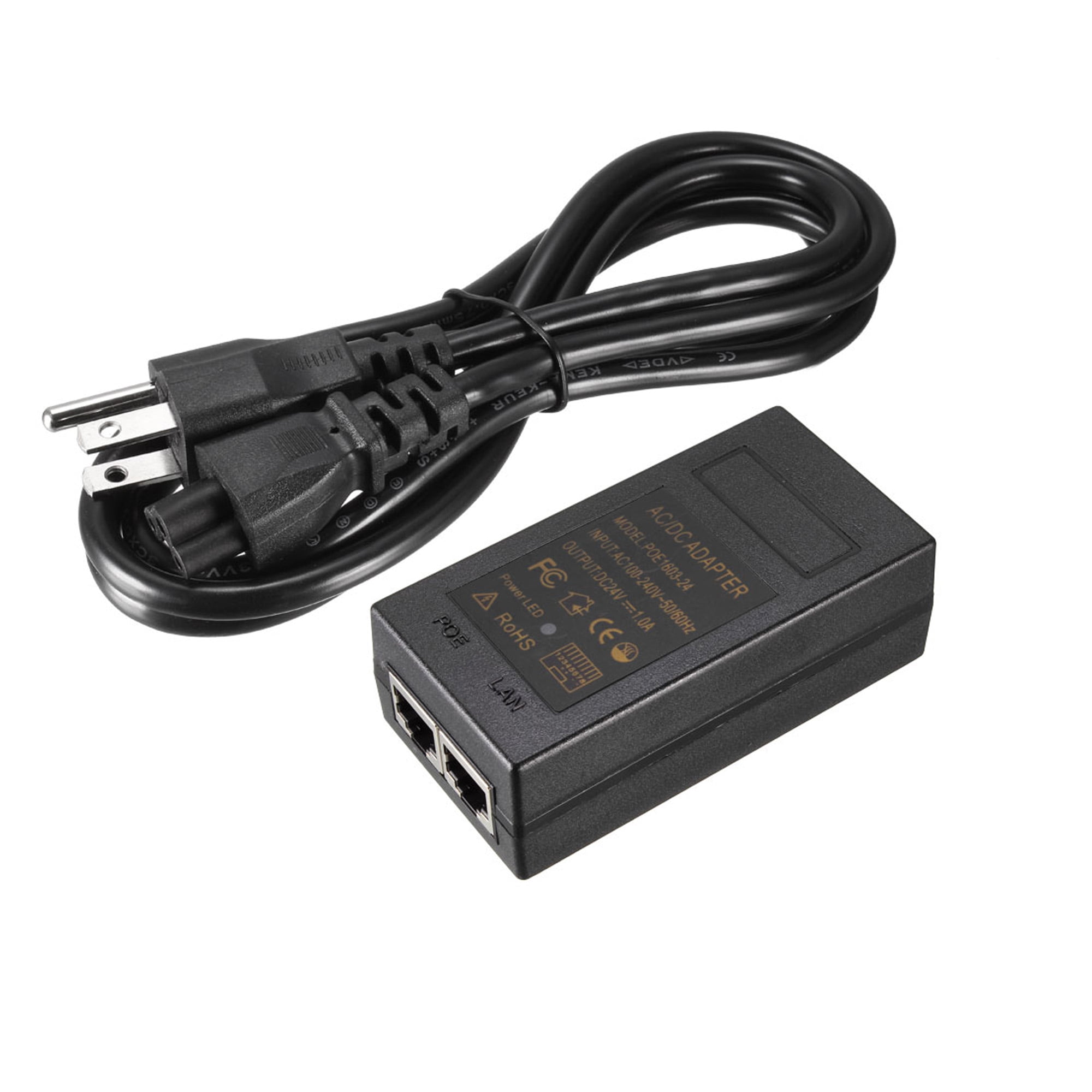 24V 1A Poe Injector Desktop Power Adapter Power Supply 100Mbps Fast  Ethernet - China Power Supply, Poe Adapter