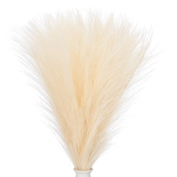 Uxcell 17.7" Pampas Grass Decor 30Pcs Artificial Pampas Grass Bulk Fluffy Faux Pampas Grass Small Dried Beige
