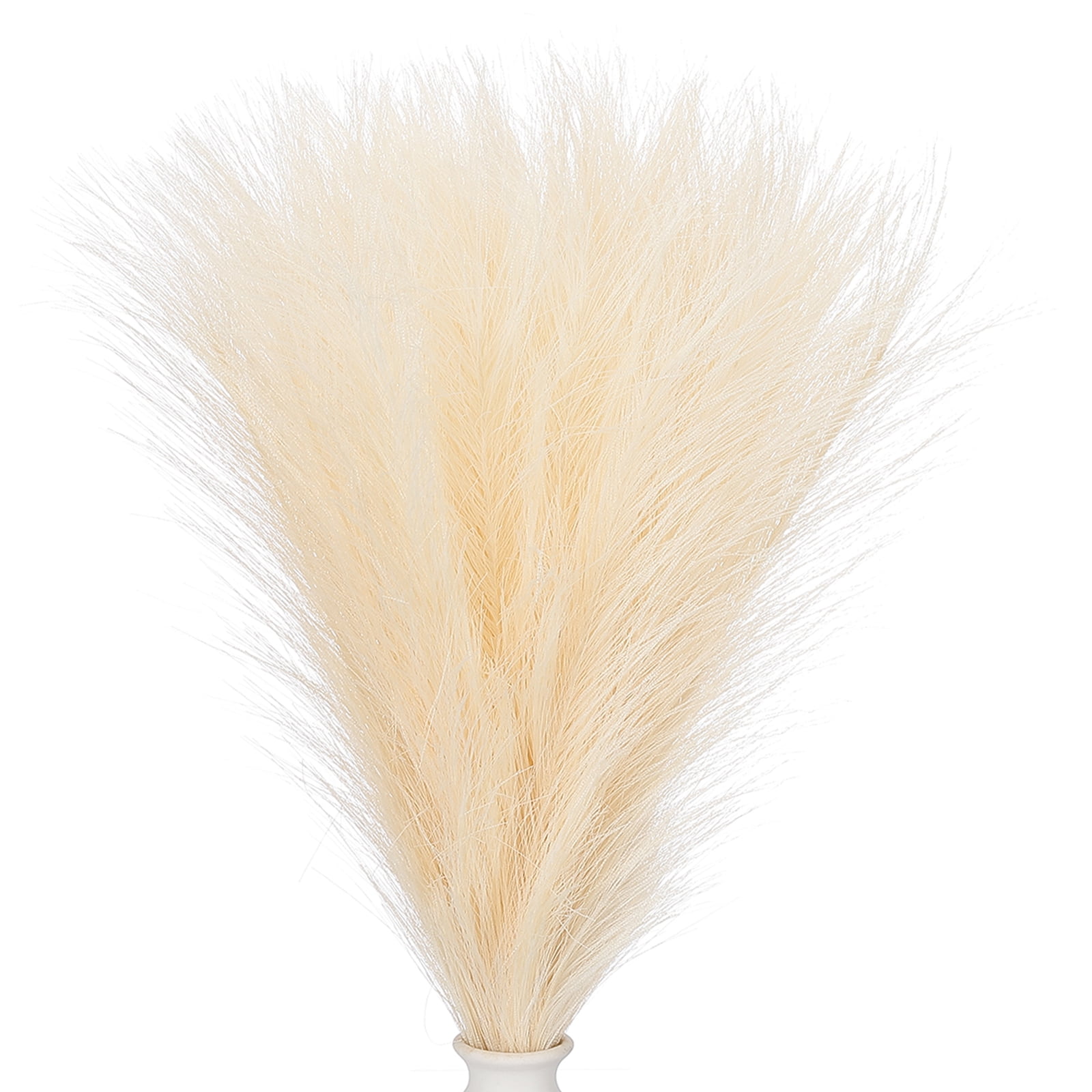 Uxcell 24" Pampas Grass Decor 30Pcs Artificial Pampas Grass Bulk Fluffy Faux Pampas Grass Small Dried For Beige