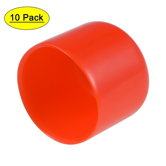 Uxcell 24mm ID Red Screw Thread Protectors Vinyl End Caps 10 Pack