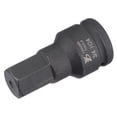 thumbnail image 1 of Uxcell 24mm Impact Hex Bit Socket, 3/4" Drive 100mm Length CR-MO Steel Metric Sizes, 1 of 5