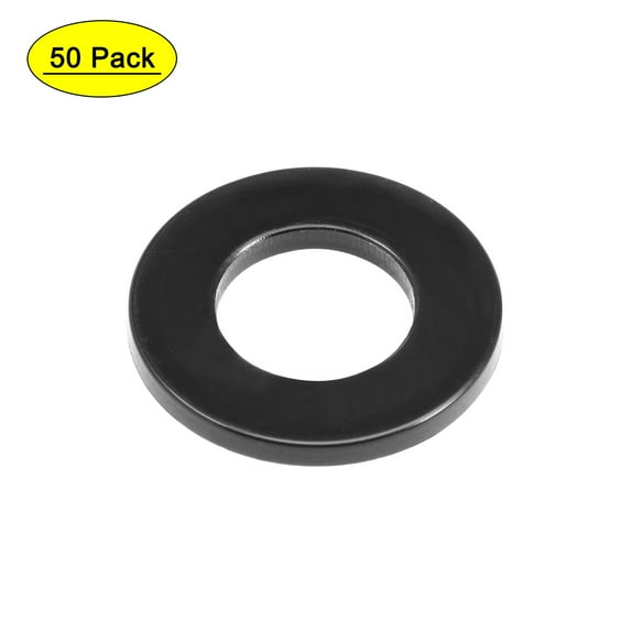 Uxcell 24mm O.D. 12mm I.D. 2mm Thick Nylon Flat Washers 50 Count