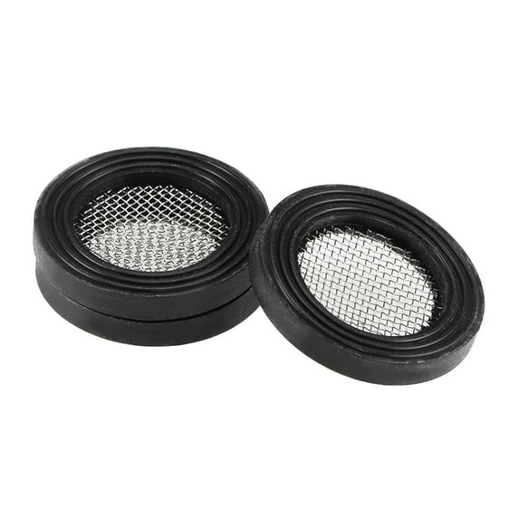 Uxcell 24mm OD 16mm ID 2.4mm Thick Rubber Flat Washer with Filter 3 Count