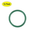 thumbnail image 1 of Uxcell 24mm OD 20mm ID 2mm Width Seal Fluorine Rubber O-Rings Green 10 Pack, 1 of 5