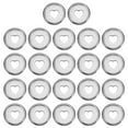 thumbnail image 1 of Uxcell 24mm Plastic Book Binding Discs Discbound Expansion Discs Plating Heart Binder Rings, Silver 22 Pack, 1 of 6