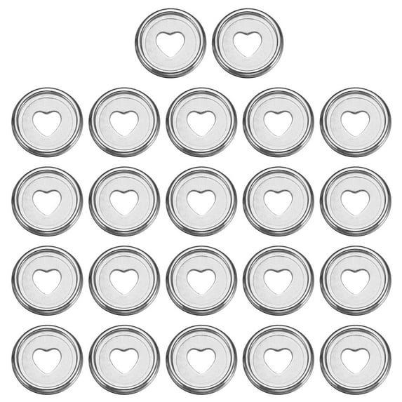 Uxcell 24mm Plastic Book Binding Discs Discbound Expansion Discs Plating Heart Binder Rings, Silver 22 Pack