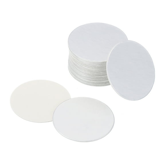 Uxcell 24mm Resistant Tamper Aluminum Foil Cap Liner Induction Heat Sealing for PE Bottle 75 Pack