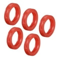 thumbnail image 1 of Uxcell 24mm Silicone Identifier Coding Tags Sleeve Key Cap Rings Cover, Red 10 Pack, 1 of 6