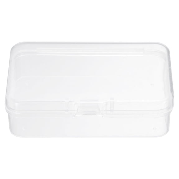 Uxcell 24pcs 2.95" x 1.97" x 0.83" Plastic Beads Storage Containers Box, Clear