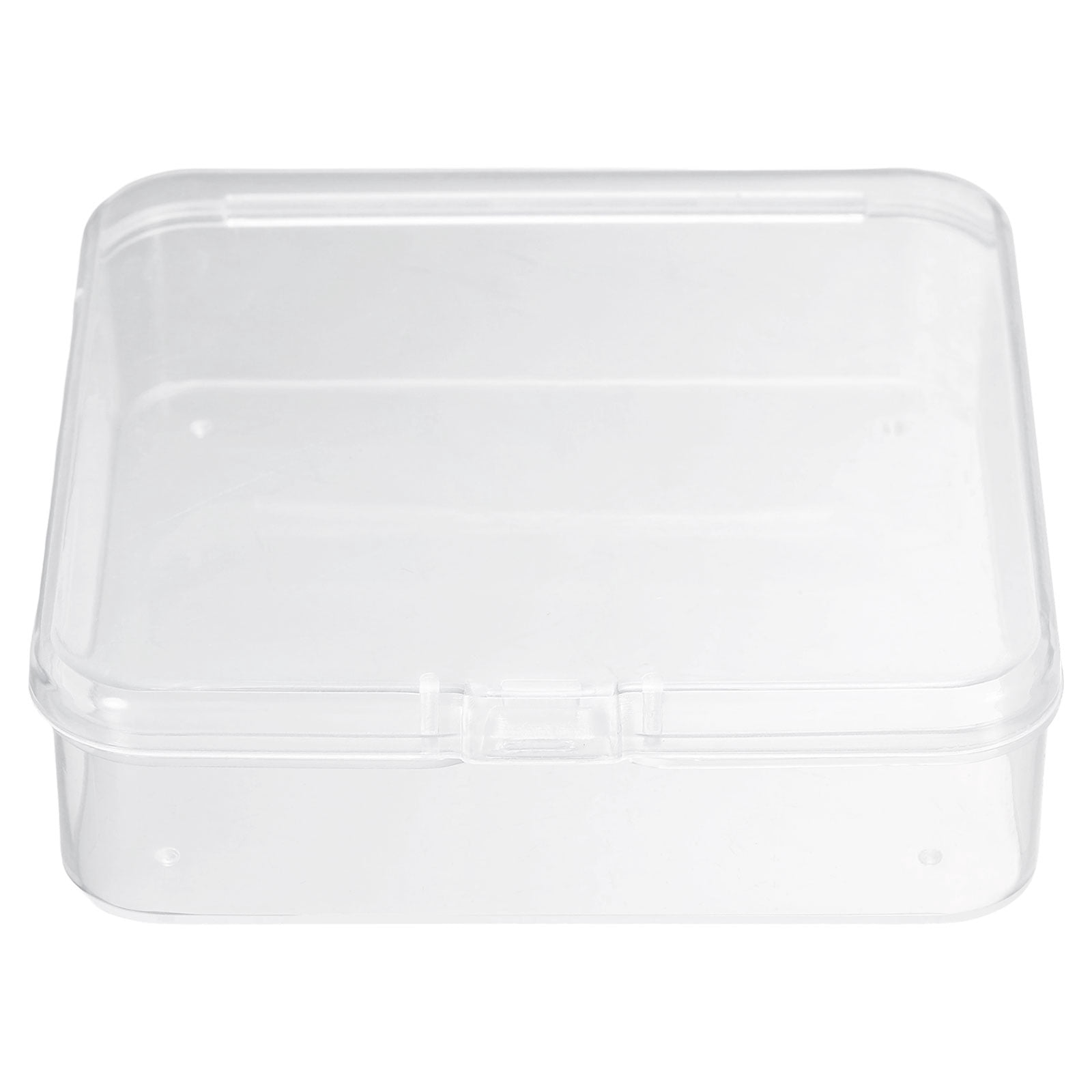Uxcell 24pcs 3.35" x 3.35" x 0.98" Plastic Beads Storage Containers Box, Clear