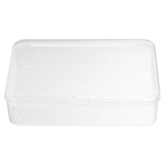Uxcell 24pcs 4.13" x 2.95" x 0.98" Plastic Beads Storage Containers Box, Clear
