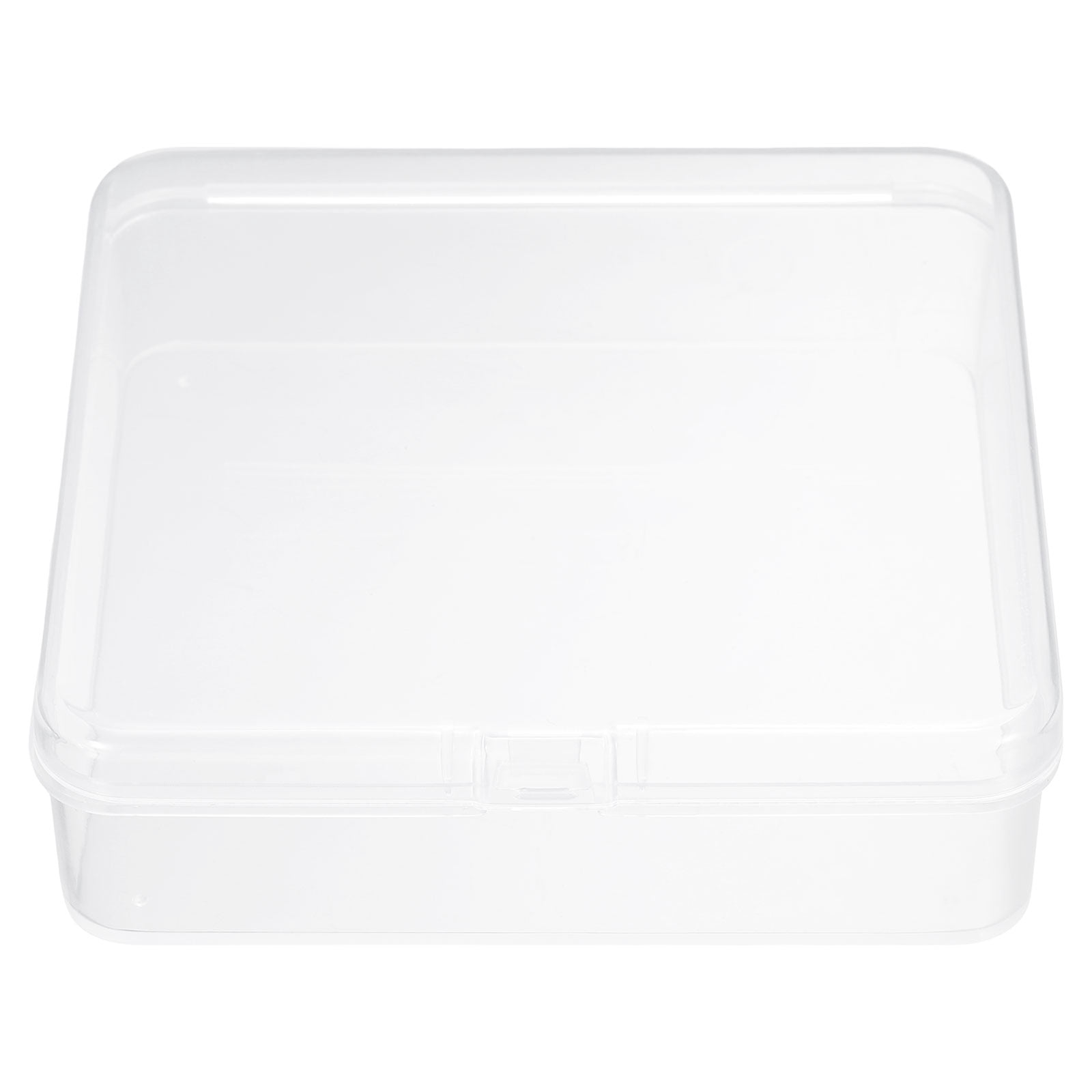 Uxcell 24pcs 4.13" x 4.13" x 1.18" Plastic Beads Storage Containers Box, Clear
