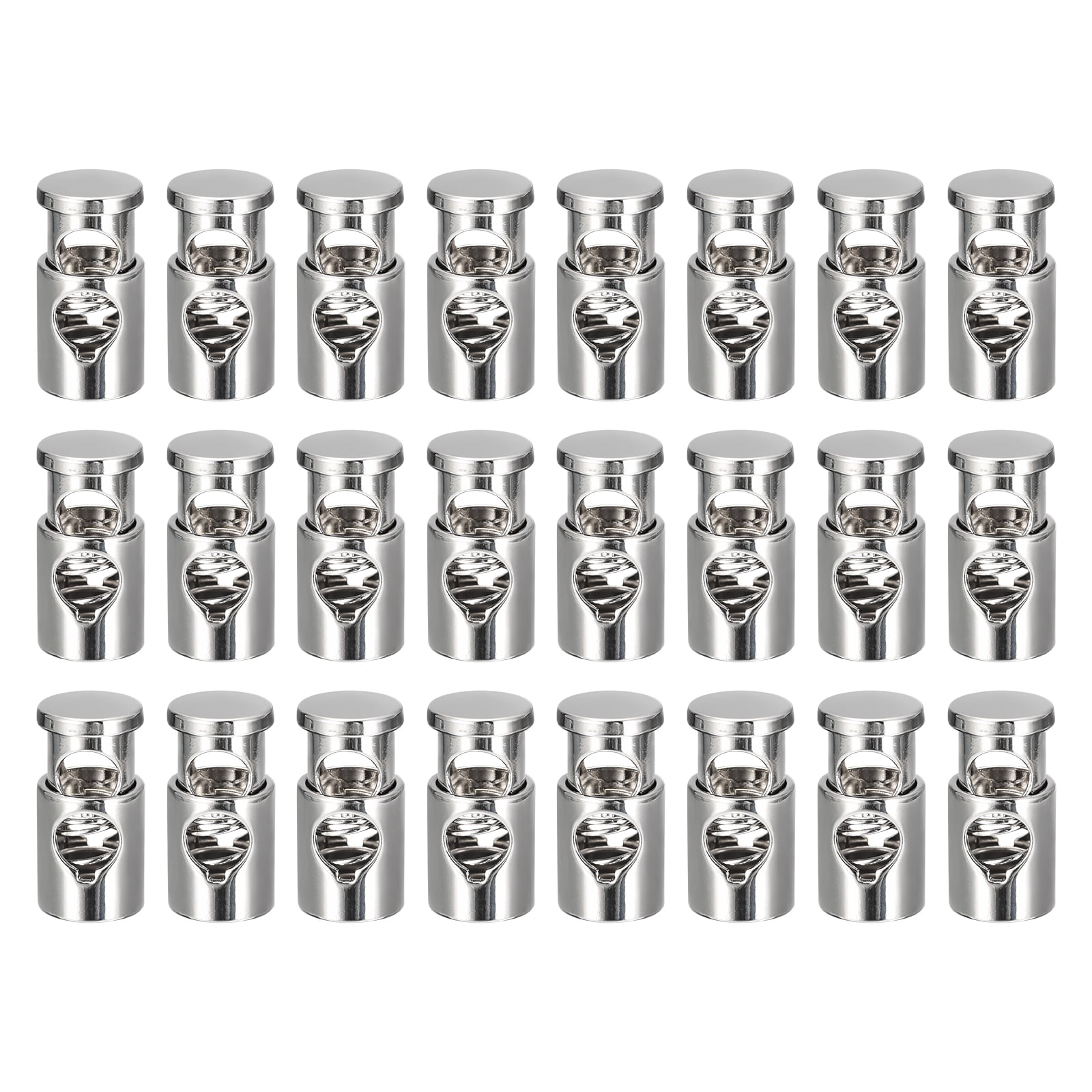 Lock Rope Stopper Uxcell 24pcs Metal Spring Cord Locks End Stopper 0.25