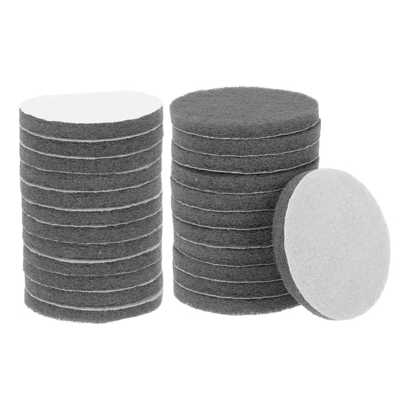 Uxcell 24pcs Scrubber Scouring Pads 800 Grits 4 Inch Drill Power Brush, Gray