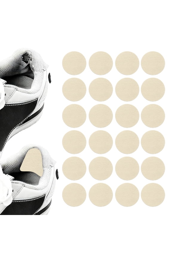 24pcs Shoe Patches for Holes 2" Circle Shape Self-Adhesive Shoe Hole Prevention Repair Patch for Sports Boots Sneakers Inserts, Beige