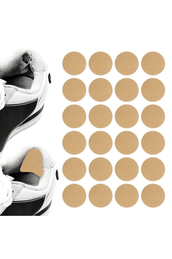 24pcs Shoe Patches for Holes 2" Circle Shape Self-Adhesive Shoe Hole Prevention Repair Patch for Sports Boots Sneakers Inserts, Coffee