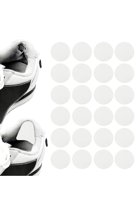 24pcs Shoe Patches for Holes 2" Circle Shape Self-Adhesive Shoe Hole Prevention Repair Patch for Sports Boots Sneakers Inserts, White