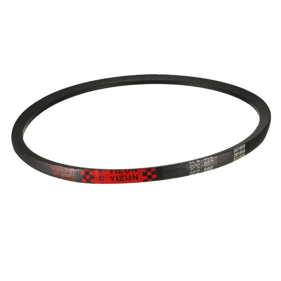 Uxcell 25.59'' Drive V-Belt Pitch Length Industrial Transmission Belt Rubber Black 1 pcs