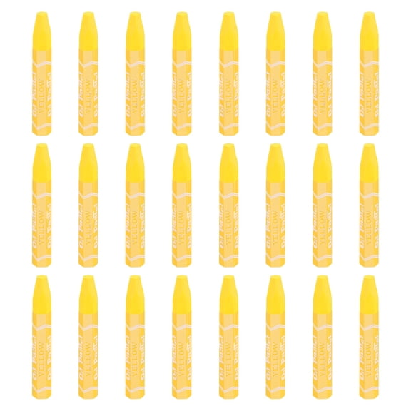 Uxcell 25 Pack Oil Pastels Set, Soft Oil Colored Drawing Pastels Chalk Vibrant Color for Artists Art Supplies for Beginners Teachers, Yellow