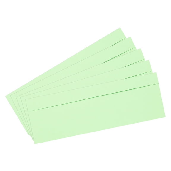 Uxcell 25 Pcs #10 Business Envelopes, Self Adhesive Security Envelopes, Great for Documents (Green)