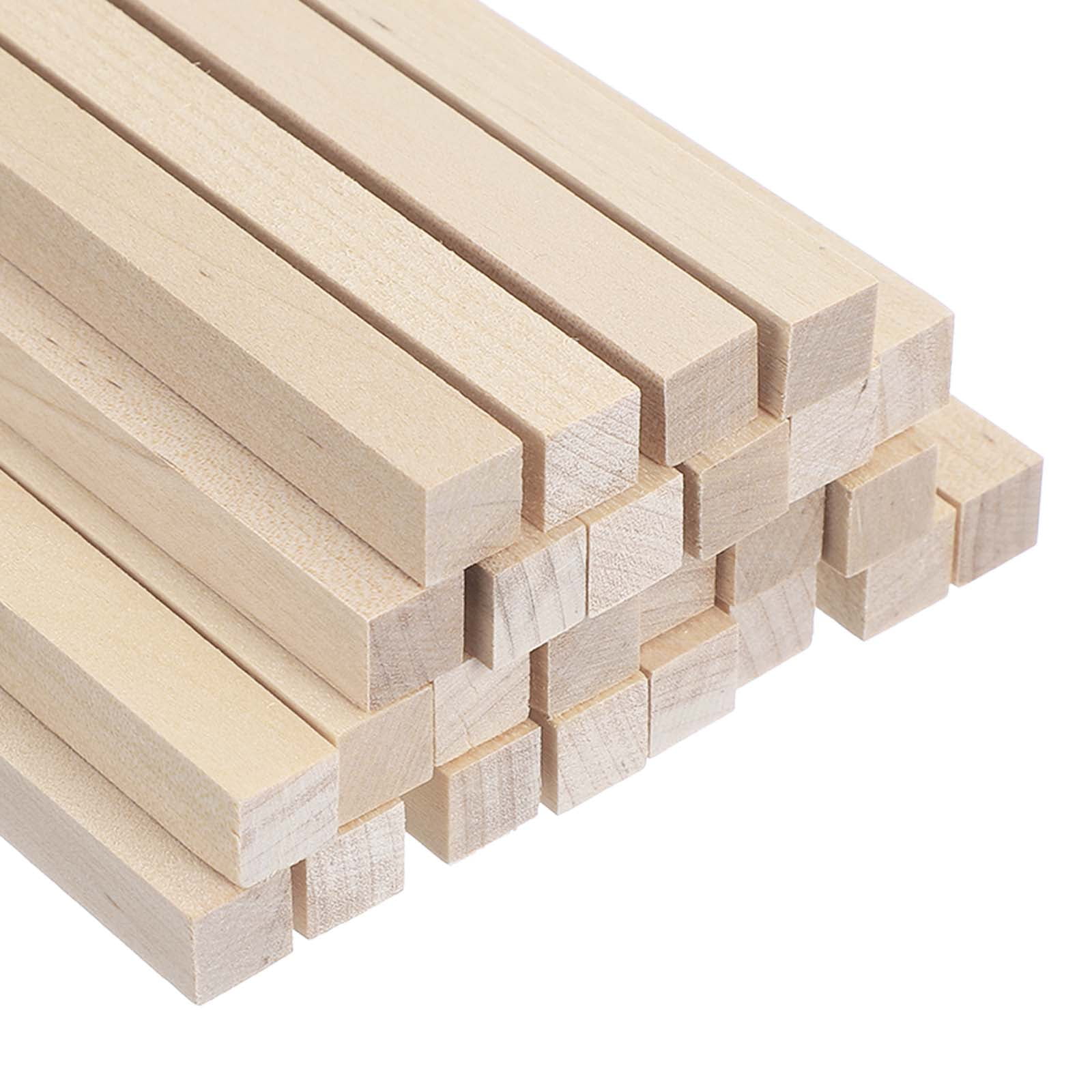 Uxcell 25 Pcs 2/5 x 12 Inch Dowel Rods Wood Natural Sticks for Craft DIY Supplies