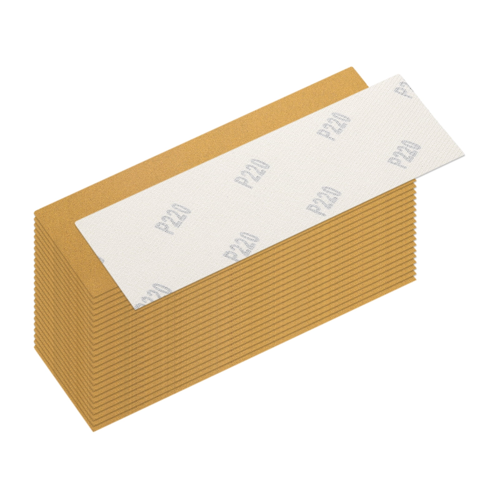 Uxcell 25 Pcs 220 Grit Sandpaper, 1 x 3.5 Inch Sand Paper Hook and Loop ...