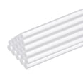 thumbnail image 1 of Uxcell 25 Pcs Acrylic Round Rods 1/8" x 10" Clear Acrylic Dowel Rods Sticks Acrylic Plastic Sticks Strip- 3mm x 250mm, 1 of 5