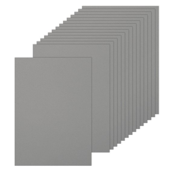 Uxcell 25 Pcs Shimmer Cardstock Paper, 6 x 8 Inch Silver Grey Shimmer Paper Sheets, Metallic Cardstock Paper for Art Supplies, Paper Crafting, DIY Crafts