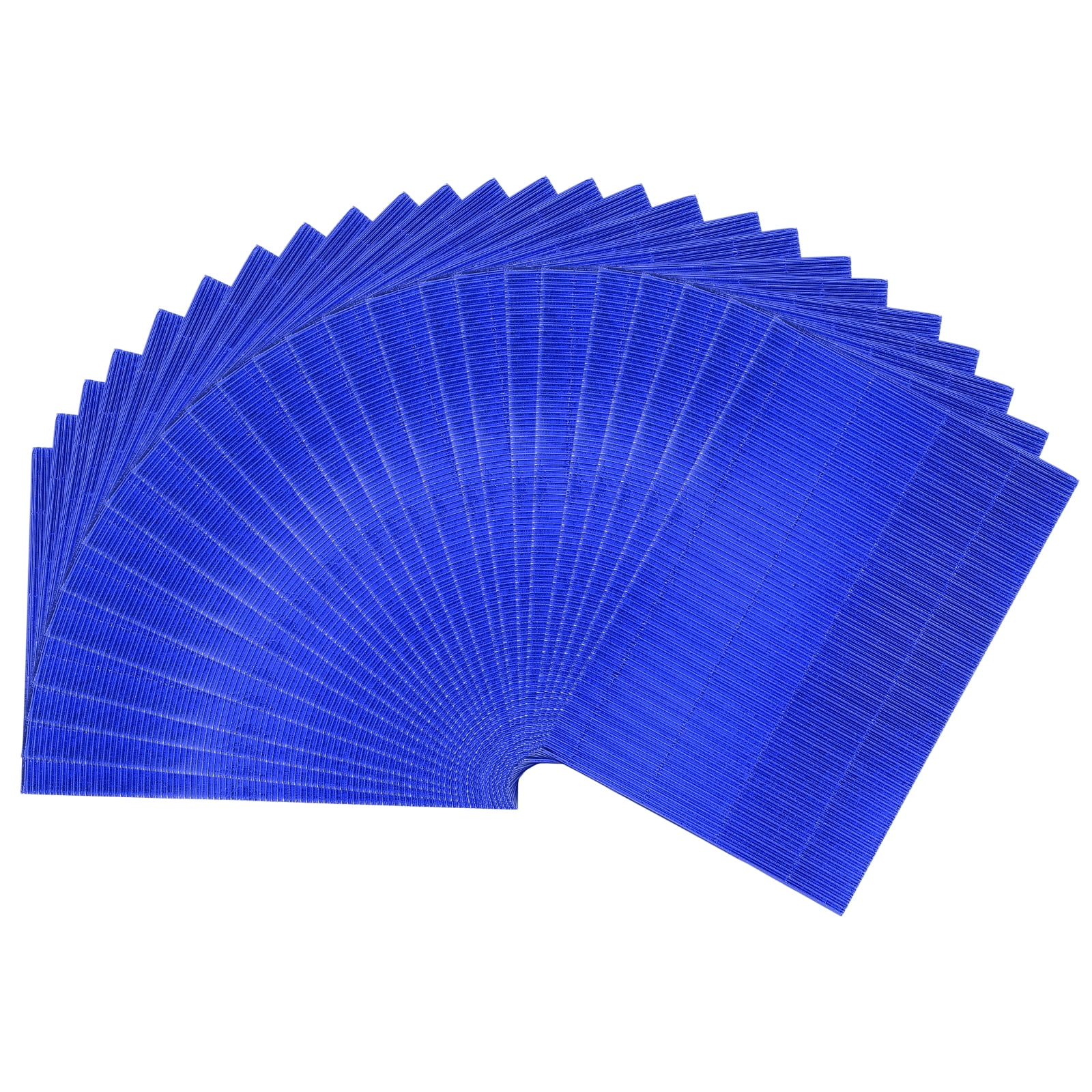 Uxcell 25 Sheets A4 Dark Blue Metallic Corrugated Cardboard Paper,8.3 inch  x 11.7 inch Shiny Corrugated Paper for DIY Art Crafts, Scrapbooking, Gift Box