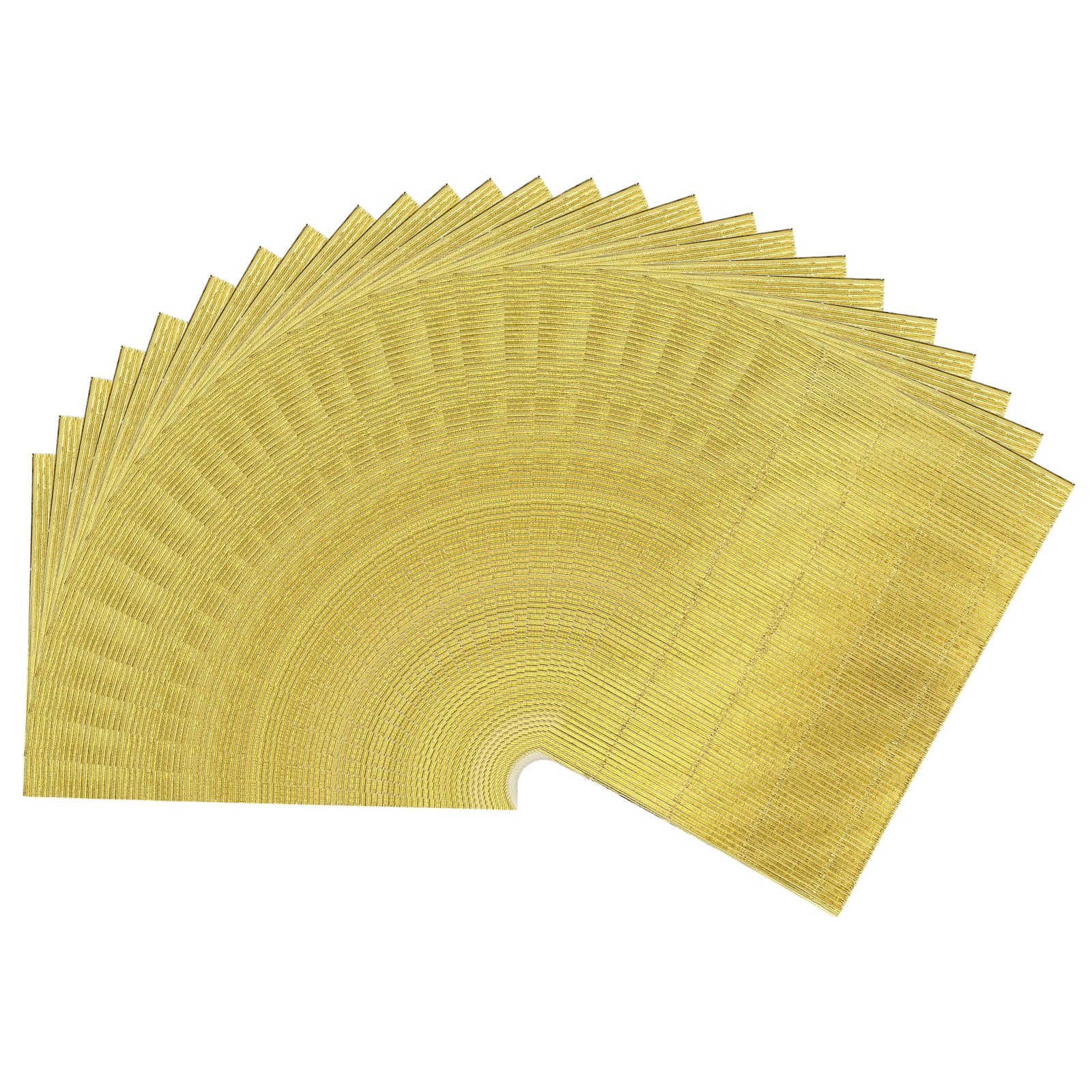 Uxcell 25 Sheets A4 Gold Metallic Corrugated Cardboard Paper,8.3 inch  x 11.7 inch Shiny Corrugated Paper for DIY Art Crafts, Scrapbooking, Gift Box