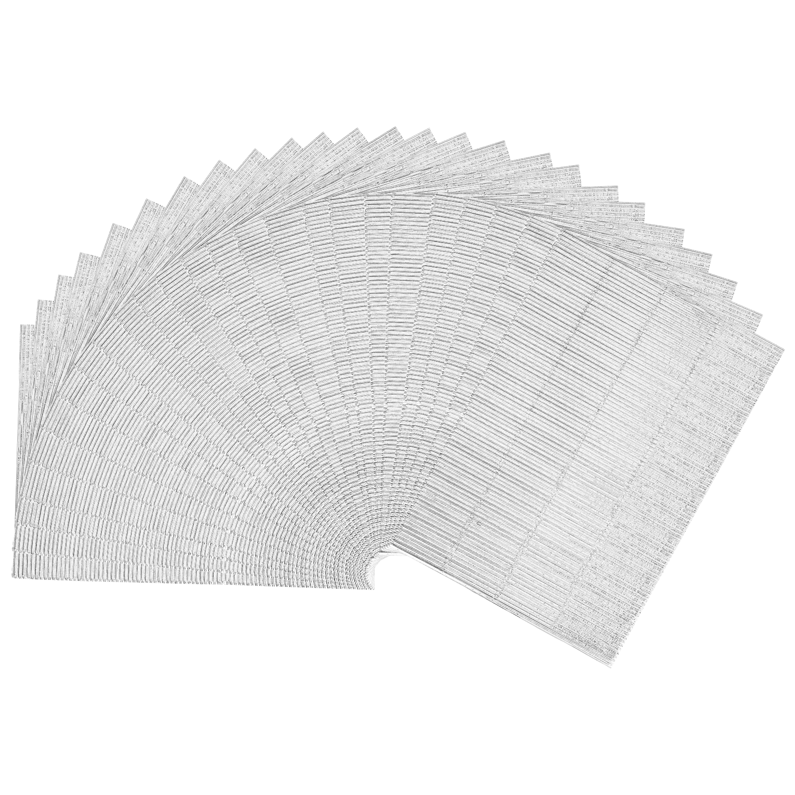 Uxcell 25 Sheets A4 Luminous Silver Metallic Corrugated Cardboard Paper,8.3 inch  x 11.7 inch Shiny Corrugated Paper for DIY Art Crafts, Scrapbooking, Gift Box