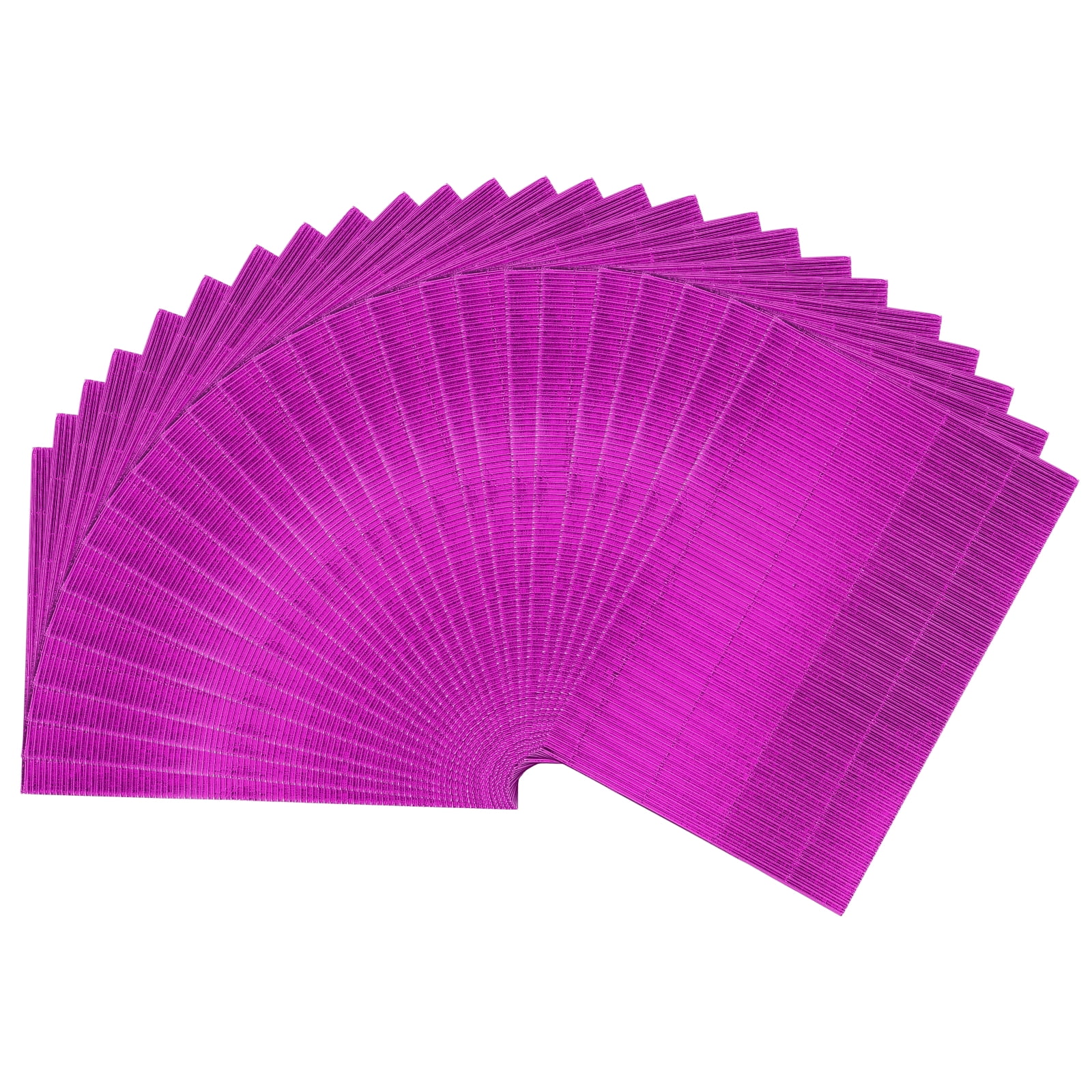 Uxcell 25 Sheets A4 Rose Red Metallic Corrugated Cardboard Paper,8.3 inch  x 11.7 inch Shiny Corrugated Paper for DIY Art Crafts, Scrapbooking, Gift Box